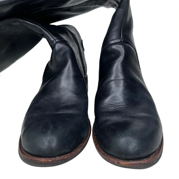 Clarks Gore-Tex Waterproof Black Leather Tall Riding Boot Size 9.5 - Picture 4 of 8